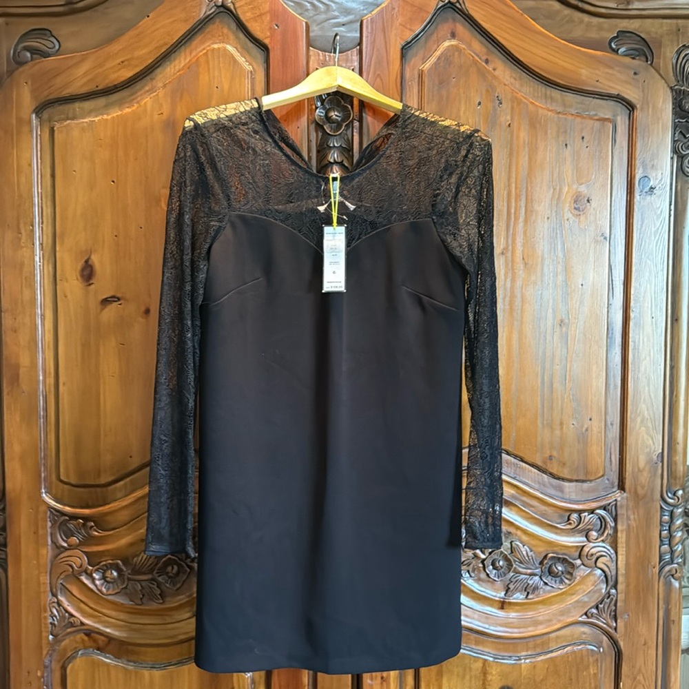 Beautiful lace, black dress brand new with tags